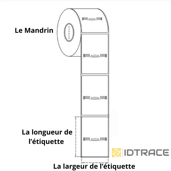Choisissez les dimensions de vos étiquettes rfid uhf selon votre besoin commande et livraison rapide et disponible
