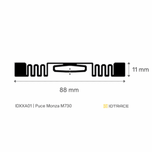 Étiquettes RFID UHF M730 88 x 11 mm