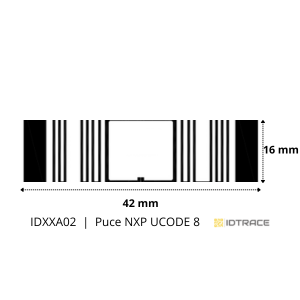 Étiquette RFID UHF adhésive – disponible en plusieurs dimensions