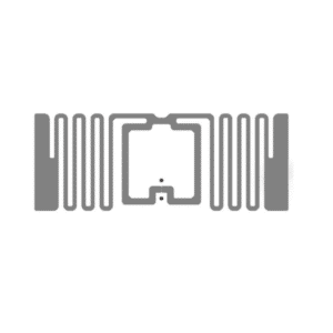 étiquette rfid uhf nxp ucode 9 42x16 mm sur papier, pp plastique et pet sur mesure chez idtrace france prix stock disponible